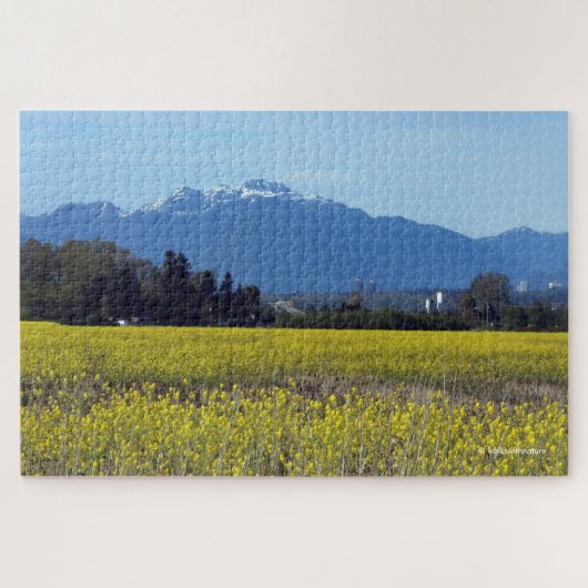 Atemberaubende Frühlingsfelder von Gold Futterrett Puzzle (Horizontal)