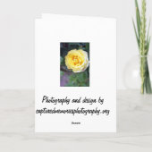 atemberaubende gelbe Geburtstagskarte Karte (Rückseite)