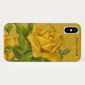 Atemberaubende gelbe Rosen auf gelbem Case-Mate iPhone Hülle (Rückseite (Horizontal))