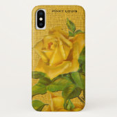 Atemberaubende gelbe Rosen auf gelbem Case-Mate iPhone Hülle (Rückseite)