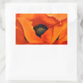 Atemberaubende Georgia O'Keefe Red Poppy Blume Rechteckiger Aufkleber (Tasche)