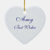 Atemberaubende Georgia O'Keefe weiße Rose und Keramikornament (Hinten)