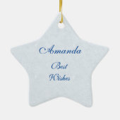 Atemberaubende Georgia O'Keefe weiße Rose und Keramikornament (Hinten)