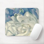Atemberaubende Georgia O'Keefe weiße Rose und Mousepad (Mit Mouse)