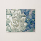 Atemberaubende Georgia O'Keefe weiße Rose und Puzzle (Horizontal)
