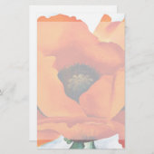 Atemberaubende Georgia O'Keeffe abstrakte orange Briefpapier (Vorne/Hinten)