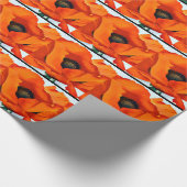 Atemberaubende Georgia O'Keeffe Rot-Mohnblume Geschenkpapier (Ecke)