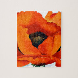 Atemberaubende Georgia O'Keeffe Rot-Mohnblume Puzzle