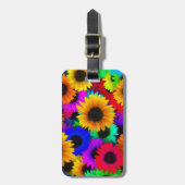 Atemberaubende Gerbera-Gänseblümchen Gepäckanhänger (Vorderseite vertikal)