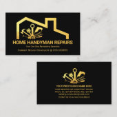 Atemberaubende Gold Rooftop Handytools Visitenkarte (Vorne/Hinten)