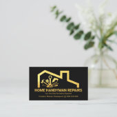 Atemberaubende Gold Rooftop Handytools Visitenkarte (Stehend Vorderseite)