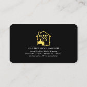 Atemberaubende Goldrahtherzung Visitenkarte (Rückseite)