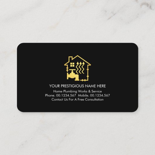 Atemberaubende Goldrahtherzung Visitenkarte (Rückseite)