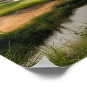 Atemberaubende Golfplatzlandschaft Poster (Ecke)