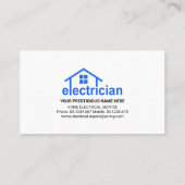 Atemberaubende, helle Stromkreisleitung Visitenkarte (Rückseite)
