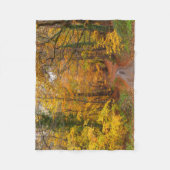 Atemberaubende Herbstfarben mit Pfad Fleecedecke (Vorderseite)