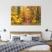 Atemberaubende Herbstfarben mit Pfad Leinwanddruck (Insitu (Schlafzimmer))
