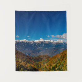 Atemberaubende Herbstlandschaft auf dem Triglav Wandteppich