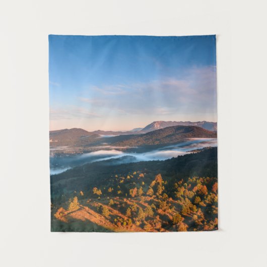 Atemberaubende Herbstlandschaft aus Šilentabor, Sl Wandteppich (Vorderseite)