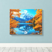Atemberaubende Herbstlandschaft Leinwanddruck (Insitu (Holzboden))