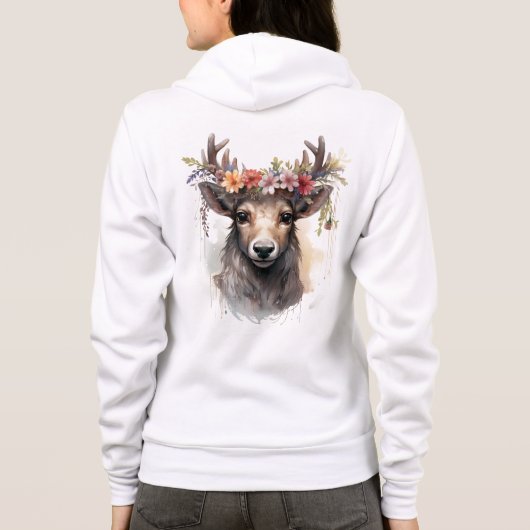 🦌 Atemberaubende Hirschfresser! 🍂 Hoodie (Rückseite)