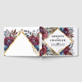 Atemberaubende Hochzeit von Jewel Toned Peony Gästebuch (Voll)