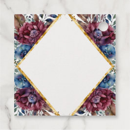 Atemberaubende Hochzeit von Jewel Toned Peony Geschenkanhänger