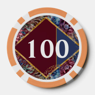 Atemberaubende Hochzeit von Jewel Toned Peony Pokerchips