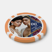 Atemberaubende Hochzeit von Jewel Toned Peony Pokerchips (Einzeln)