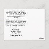 Atemberaubende Hochzeit von Jewel Toned Peony Postkarte (Rückseite)