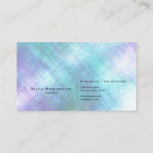 Atemberaubende Irisierende Shimmer Visitenkarte (Rückseite)