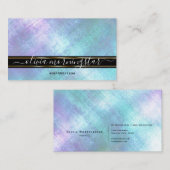 Atemberaubende Irisierende Shimmer Visitenkarte (Vorne/Hinten)