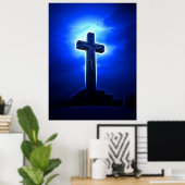 Atemberaubende Jesus Crucifixe Poster (Heimbüro)
