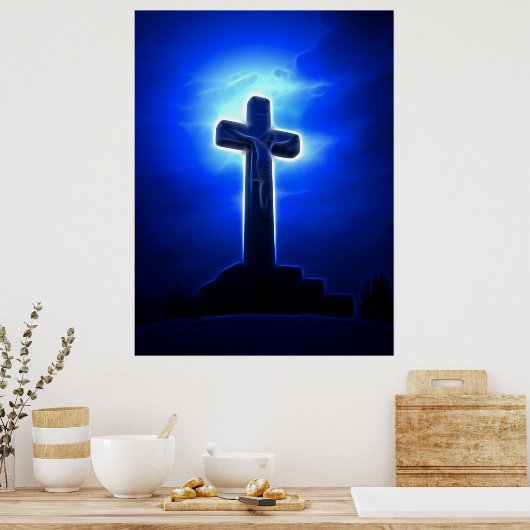 Atemberaubende Jesus Crucifixe Poster (Küche)
