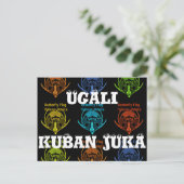 Atemberaubende kenianische Schmetterlingsflagge -  Postkarte (Stehend Vorderseite)