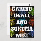 Atemberaubende kenianische Schmetterlingsflagge -  Postkarte (Vorne/Hinten)