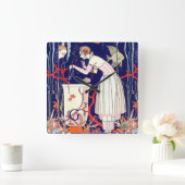 ATEMBERAUBENDE KLEINE FISCHE, QUADRATISCHE WANDUHR (Zuhause)