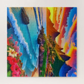 Atemberaubende Küstenlandschaft Puzzle (Horizontal)