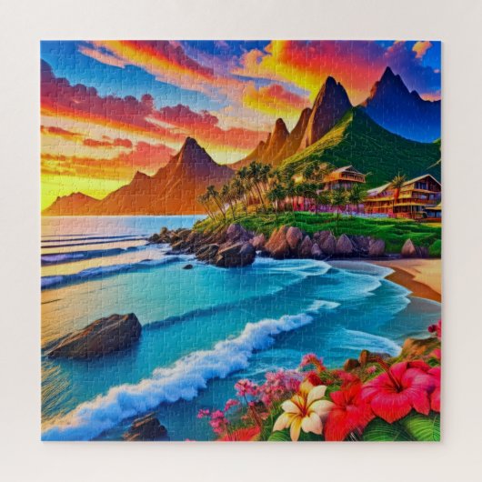 Atemberaubende Küstenlandschaft Puzzle (Vertikal)