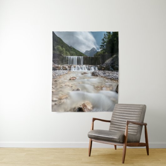 Atemberaubende Landschaft im Krnica-Tal, Slowenien Wandteppich (Beispiel)