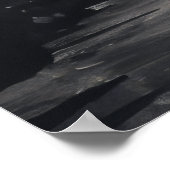 Atemberaubende Landschaft mit Tintenmalereien im N Poster (Ecke)