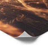 Atemberaubende Landschaft Natur Sonnenuntergang Ku Poster (Ecke)