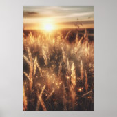 Atemberaubende Landschaft Natur Sonnenuntergang Ku Poster (Vorne)
