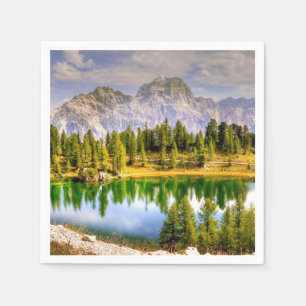 Atemberaubende Landschaftliche Sicht auf die Dolom Serviette