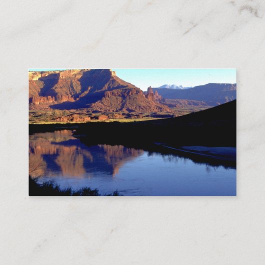 Atemberaubende landschaftliche visitenkarte (Rückseite)