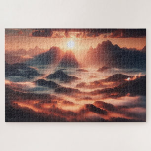Atemberaubende Landschaftspanorama Puzzle