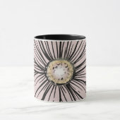 Atemberaubende Lavendel und Tasse mit schwarzer Bl (Zentrum)