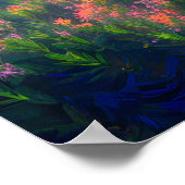 Atemberaubende Leinwand unter der azurblauen Canop Poster (Ecke)