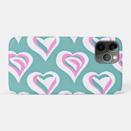 Atemberaubende Liebe Herzmuster Case-Mate iPhone Hülle (Rückseite (Horizontal))