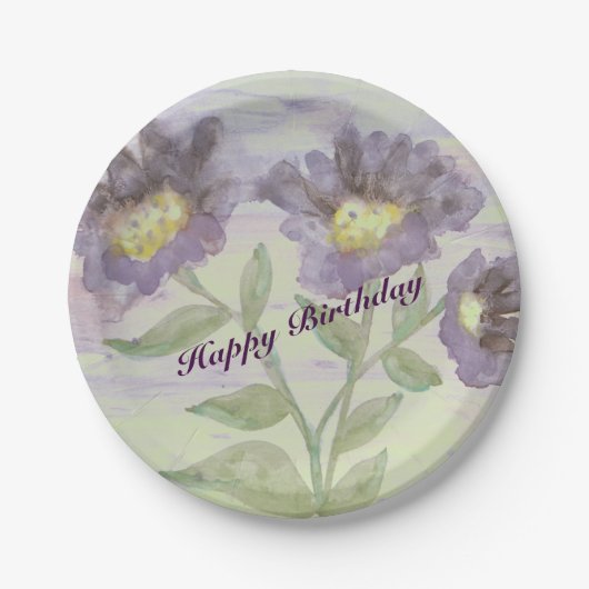 Atemberaubende Lila Farbe Pappteller (Vorderseite)